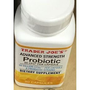 Trader Joe's Advanced Strength Probiotic 30 Capsules (1 Bottle)