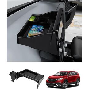 صينية تخزين لوحة القيادة وحامل الهاتف من FIILINES متوافقة مع Honda CR-V 2023 2024 (تناسب شاشة اللمس مقاس 9 بوصات) منظم وحدة التحكم المركزية في لوحة أجهزة القياس والإكسسوارات الداخلية لتثبيت الهاتف الخلوي in Kuwait