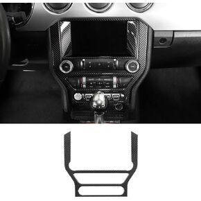 CheroCar for Mustang Center Console Navigation Screen Panel Cover Frame Trim Interior Decoration Accessories Compatible with Ford Mustang 2015-2023,Carbon Fiber Grain…