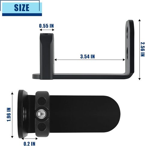 Adjustable Barn Door Floor Guide, Slide-Less Flush Design Sliding Barn Door Hardware, Aluminum Sliding Door Track Hardware for Bottom Roller, No Hygienic Corners, Toe-Friendly (Black) in Saudi Arabia