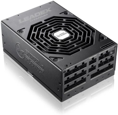 Super Flower Leadex Titanium 850W 80+ Titanium, ECO Fanless & Silent Mode, Full Modular Power Supply, Dual Ball Bearing Fan, 10 Year Warranty. SF-850F14HT in Saudi Arabia