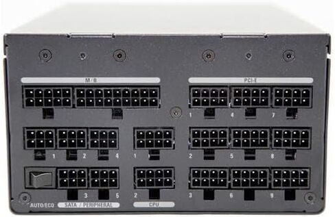 Super Flower Leadex Titanium 850W 80+ Titanium, ECO Fanless & Silent Mode, Full Modular Power Supply, Dual Ball Bearing Fan, 10 Year Warranty. SF-850F14HT in Saudi Arabia