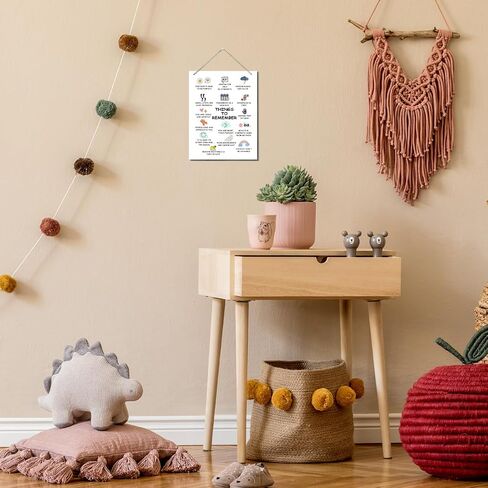 Things to Remember Sign, Decorative Hanging Wood Plaque for Wall, Mental Health Decor, Psychological Signs for Wall Decor, Positive Wood Sign, Counseling Room Decor, Encouragement Gift in Saudi Arabia