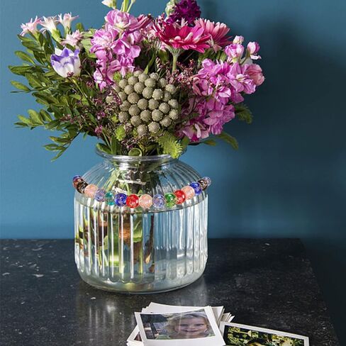 CDIYTOOL 80 قطعة خرز زجاجي مضيء 8 مم، خرز دائري مضيء متعدد الألوان مصنوع يدويًا، خرز زجاجي متنوع يتوهج في الظلام، خرز زجاجي مستدير فضفاض، خرز كروي فاصل كبير (مضيء) in Kuwait