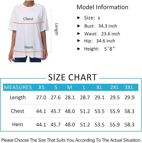 THE GYM PEOPLE Women's Casual Oversized T-Shirts Summer Crewneck Short Sleeve Workout Basic Tee Tops in Saudi Arabia