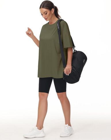 THE GYM PEOPLE Women's Casual Oversized T-Shirts Summer Crewneck Short Sleeve Workout Basic Tee Tops in Saudi Arabia
