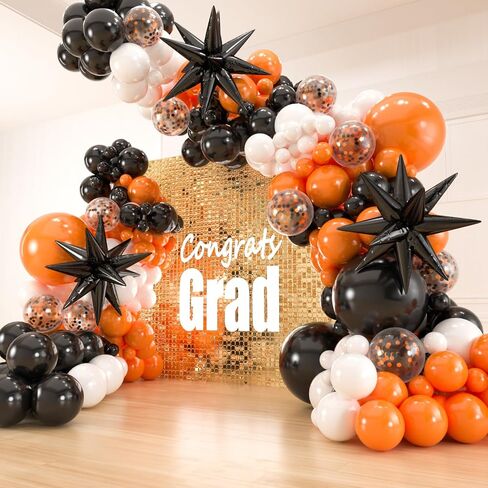 141pcs Blue and Black Balloons Garland Arch Kit,18 12 10 5 Inch Black Royal Blue Silver Confetti Balloons with Foil Star for Birthday Class of 2024 Graduation Party Decoration in Saudi Arabia