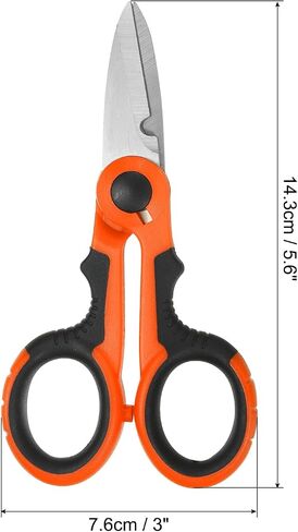 PATIKIL Fishing Scissors, 2 Pack Non-Slip Serrated Edge Scissor Braided Line Cutter Braid Scissors Fishing Snips with Plastic Shell Sheath for Fishing Trimming, Blue, Black in Saudi Arabia