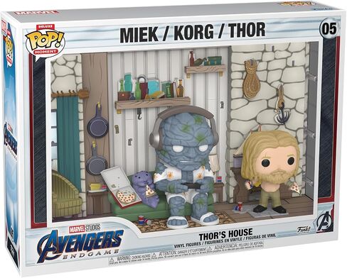 Funko Pop! Moments Deluxe: Avengers: Endgame - Thor's House, Miek, Korg, Thor in Saudi Arabia