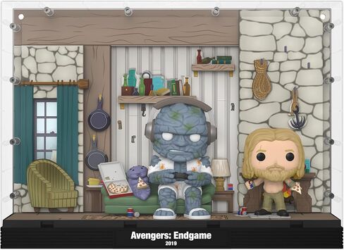 Funko Pop! Moments Deluxe: Avengers: Endgame - Thor's House, Miek, Korg, Thor in Saudi Arabia