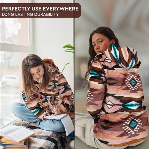 TrailCrest Ladies Smart Plush Sherpa Lined Hooded Sweater Jacket, Zip Up Classic in Kuwait