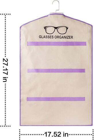 TRIUMPH VISION Hanging Sunglasses Organizers Eyeglasses Holder Stand, 30 Slots Eyeglass Case Eyewear Wall Organizer Multiple Eyeglasses Storage Sunglass Wall Mount Glasses Case Foldable Travel in Saudi Arabia