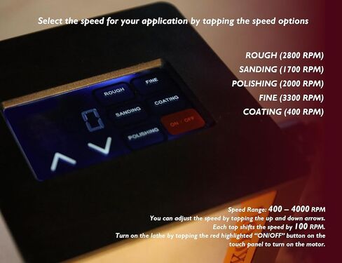 مخرطة صغيرة احترافية من O'SKOOL مع مجموعة أدوات مخرطة الخشب للأعمال الخشبية والتلميع والنجارة in Kuwait