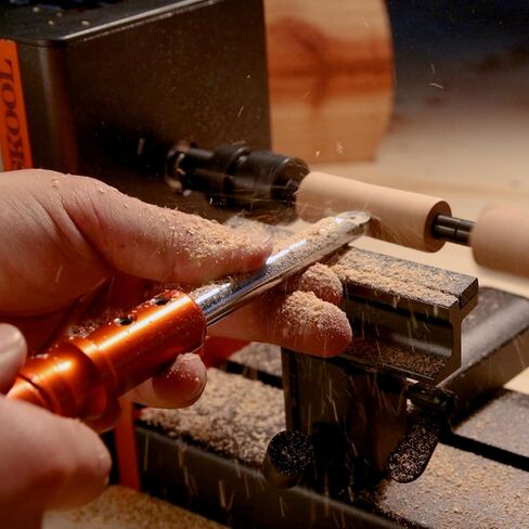 مخرطة صغيرة احترافية من O'SKOOL مع مجموعة أدوات مخرطة الخشب للأعمال الخشبية والتلميع والنجارة in Kuwait