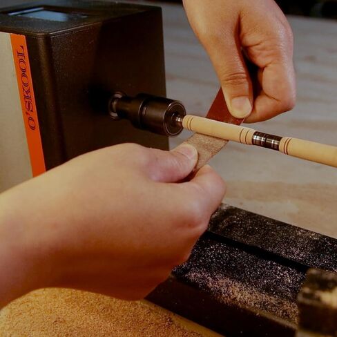 مخرطة صغيرة احترافية من O'SKOOL مع مجموعة أدوات مخرطة الخشب للأعمال الخشبية والتلميع والنجارة in Kuwait