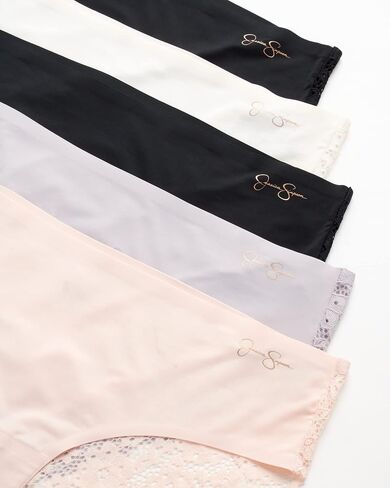 Jessica Simpson Women's Underwear - Microfiber Lace Hipster Briefs (5 Pack) in Kuwait