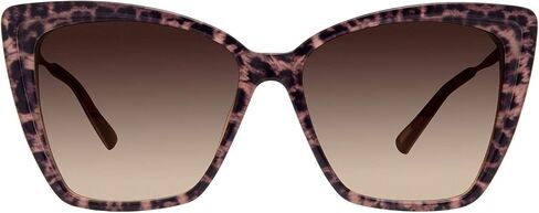 DIFF Eyewear Becky II Designer Cat Eye Sunglasses for Women 100% UVA/UVB, Tortoise in Kuwait
