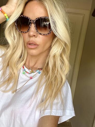 DIFF Eyewear Becky II Designer Cat Eye Sunglasses for Women 100% UVA/UVB, Tortoise in Kuwait
