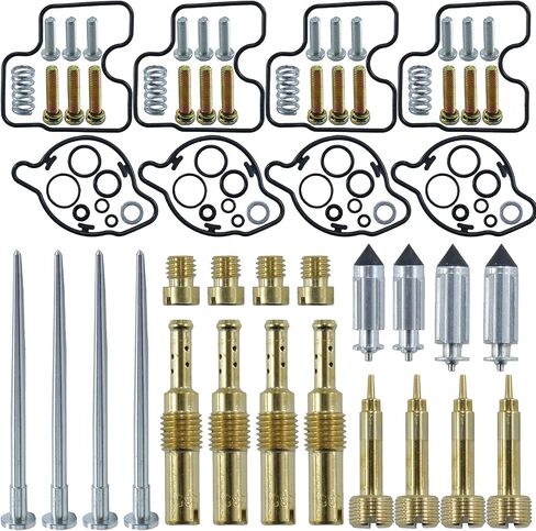 4 عبوات Honda Magna 750 Carburator Carb Rebuild Kit لـ 1994-2003 Honda Magna 750، Honda VF750، Honda VF750C، Honda VF750CD Deluxe، Honda VF750CX أسود in Saudi Arabia