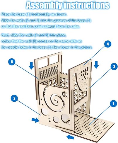 وعاء غزل خشبي الكل في واحد من Palksky، أوعية غزل الحياكة للكروشيه، حامل غزل كبير جدًا، أداة حياكة متعددة الوظائف، هدايا كروشيه in Kuwait