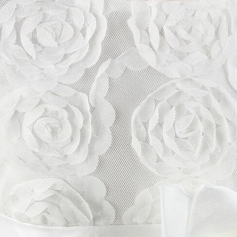 Little Girls Flower Formal Wedding Bridesmaid Party Dress Size 6 (3-4 Years), White in Saudi Arabia