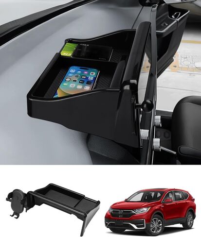 FIILINES Dashboard Storage Tray & Phone Holder Compatible with Honda CR-V 2023 2024 (Fit 9" Touch Screen) Dash Center Console Organizer Cell Phone Mount Interior Accessories in Saudi Arabia