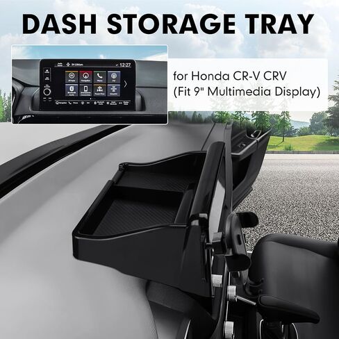 FIILINES Dashboard Storage Tray & Phone Holder Compatible with Honda CR-V 2023 2024 (Fit 9" Touch Screen) Dash Center Console Organizer Cell Phone Mount Interior Accessories in Saudi Arabia