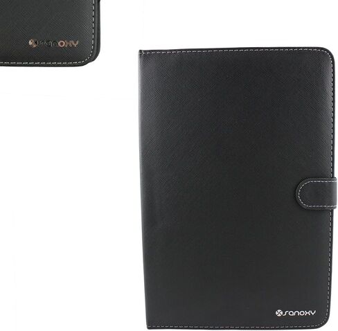 حافظة جلدية للكمبيوتر اللوحي مقاس 9 بوصة مزودة بلوحة مفاتيح/حامل/قلم سعة للكمبيوتر اللوحي مقاس 9 بوصات (لوحة مفاتيح USB صغيرة، أسود) in Kuwait