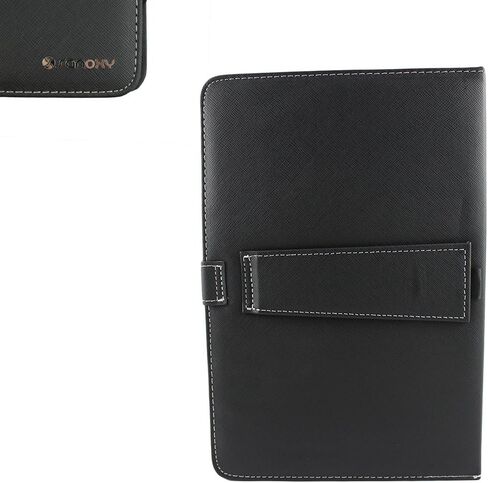 حافظة جلدية للكمبيوتر اللوحي مقاس 9 بوصة مزودة بلوحة مفاتيح/حامل/قلم سعة للكمبيوتر اللوحي مقاس 9 بوصات (لوحة مفاتيح USB صغيرة، أسود) in Kuwait