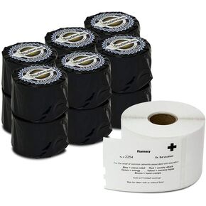 OfficeSmartLabels - 2-1/8" x 2-3/4" Veterinary Diskette Media Labels, Compatible with 30258 (12 Rolls - 400 Labels Per Roll)