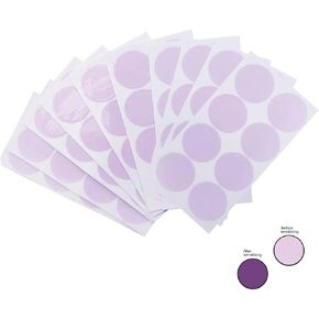 Uv Stickers Sun Patch for Sunscreen, 0.8 inch Round Shaped Sunblock Patches Stickers for UV Protection (160 Pcs per pack) Purple