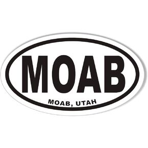 Moab Oval Bumper Sticker