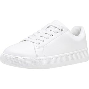 Vepose 8013 White Sneakers for Women, Casual Fashion Flat Low Top Comfortable Classic Shoes