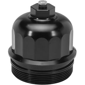 Black Billet Fuel Filter Housing Cap Compatible with 2017-2019 Silverado Sierra 6.6L L5P Duramax Diesel 134001 2500HD 3500HD