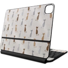 Glossy Glitter Skin Compatible with Apple Magic Keyboard for iPad Pro 13‑inch (M4) 2024 - Cat Lady - Premium 3M Vinyl Protective Wrap Decal Cover - Easy to Apply | Crafted in The USA by MightySkins