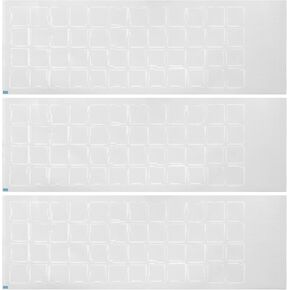 PATIKIL 3Pcs Chinese Keyboard Stickers Chinese-English Keyboard Stickers PC Keyboard Stickers Transparent Background with White Lettering for Computer Laptop Desktop