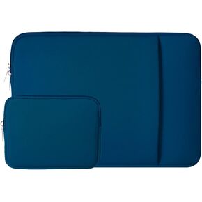 RAINYEAR 16 Inch Laptop Sleeve Protective Soft Case Padded Cover Carrying Bag with Front Pocket & Accessories Pouch, Specially Compatible with 2021 2022 16" MacBook Pro M1 for Model A2141 A2485 (Red)