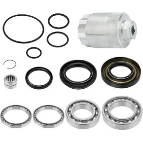 JAVIK Fit for Honda Rancher 420 Rear Differential Bearings Seals & Wrench Tool Kit 2007-2013