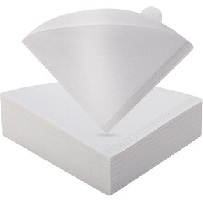 Coffee Filters, White Size#2,100 Counts 1-4Cups V02 Disposable Coffee Filter Paper Cone, Compatible with V60 For Pour Over Droppers and Drip Coffee Maker.