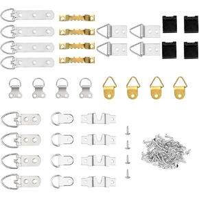 96 قطعة من شماعات إطار الصورة، مجموعة تعليق الصور مع براغي وخطاطيف للصور لتعليق لوحة الصور العائلية على الحائط in Kuwait