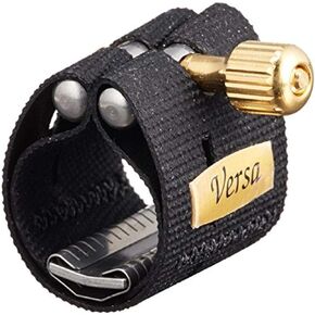 Rovner V1RVS Versa Ligature مع غطاء للمطاط الصلب سوبرانو ساكس، تركيبات ذهبية