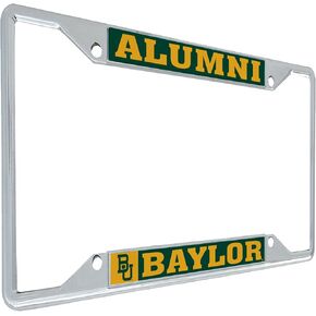 Desert Cactus Baylor University License Plate Frame Bears Metal Car Tag Holder for Front or Back of Car Officially Licensed (Alumni)