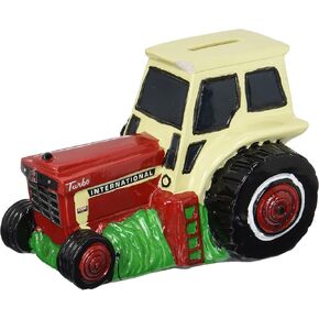 6851 Case Red Tractor Bank