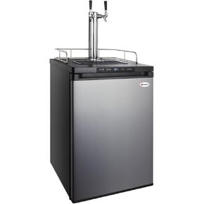 Kegco K309SS-2 24" Wide Homebrew Dual Tap Stainless Steel Digital Kegerator
