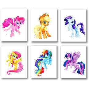 PurpleheARTs,My Little Pony Wall Art, My Little Pony poster, My Little Pony Room Decor For Kids, My Little Pony Wall Art Poster Prints,My Little Pony Room Decor,My Little Pony Girls Bedroom Decor
