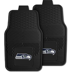 سجادات السيارة من الفينيل شديدة التحمل من Fanmats 8904 NFL Seattle Seahawks، مقاس 18 بوصة × 27 بوصة in Kuwait