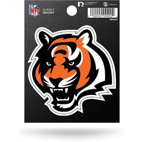 Rico Industries NFL Cincinnati Bengals Die Cut Team Logo Short Sport Sticker