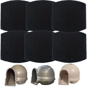 Carbon Filters Compatible with Petmate Booda Clean Step Cat Litter Box - Thickened and Durable Activated Charcoal Filters, Absorb Odors/Control Damp from Pets/Keep Home Fresh (6 Pack)