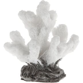 Colorful Coral Reef Decor, Mini Faux Coral Decor for Aquarium Decorations, 1.77x1.85inch (White)