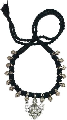 athizay black Necklace choker with statement Pendant Tribal inspired Black and Silver Jewelry for women Handcrafted beaded chokers with bold Pendant in Saudi Arabia